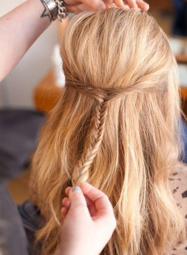hair band plaits